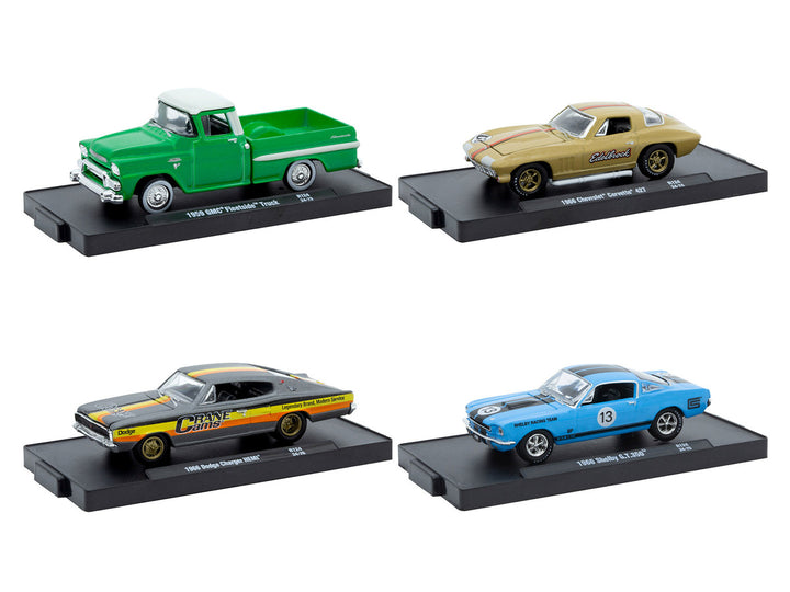 "Auto-Drivers" Set of 4 pieces in Blister Packs Release 124 Limited Edition to 7500 pieces Worldwide 1/64 Diecast Model Cars by M2 Machines-1