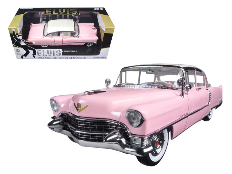 1955 Pink Cadillac Fleetwood Series 60 Special "Elvis Presley" 1/18 Diecast Model Car by Greenlight-0