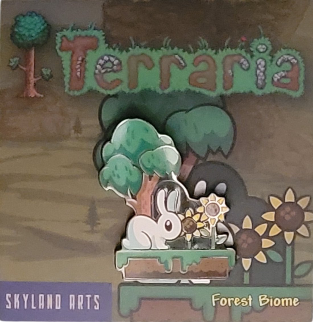 The Forest Biome Bunny Hard Enamel Pin