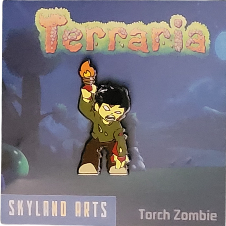 Torch Zombie Hard Enamel Pin