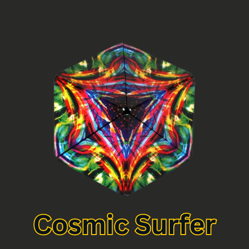 Jumbi Shashibo- Puzzle cube. Best games of 2023. Cosmic surfer in color.