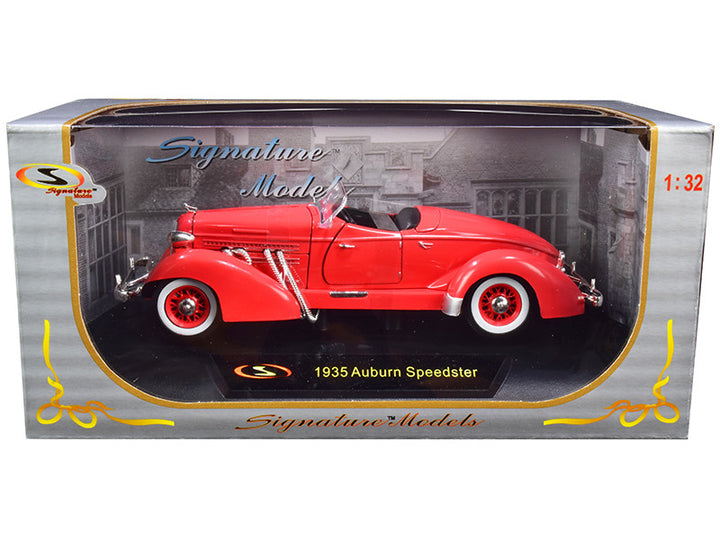 1935 Auburn Speedster Coral Red 1/32 Diecast Model Car by Signature Models-0