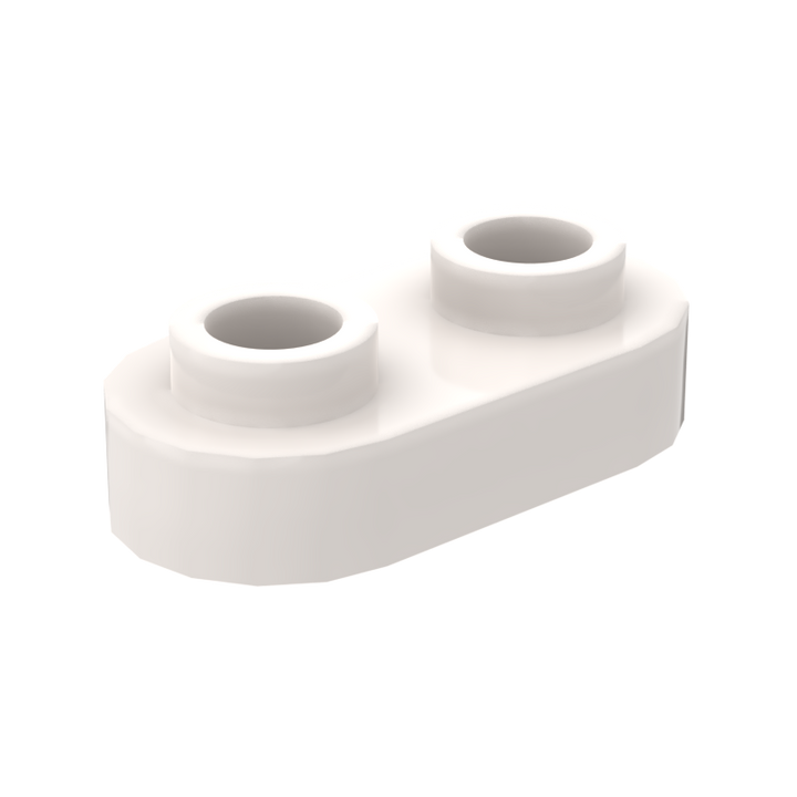 1×2 Rounded Plate w/ Open Stud – Pack of 10 – LEGO® Compatible – Choose Color