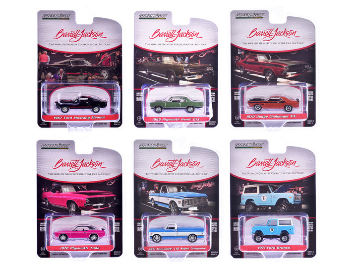 Barrett Jackson "Scottsdale Edition" Set of 6 Cars Series 14 1/64 Diecast Model Cars by Greenlight-0