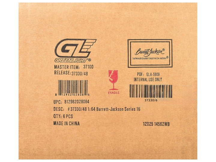 "Barrett-Jackson" Series 16 Set of 6 Cars 1/64 Diecast Model Cars by Greenlight 2