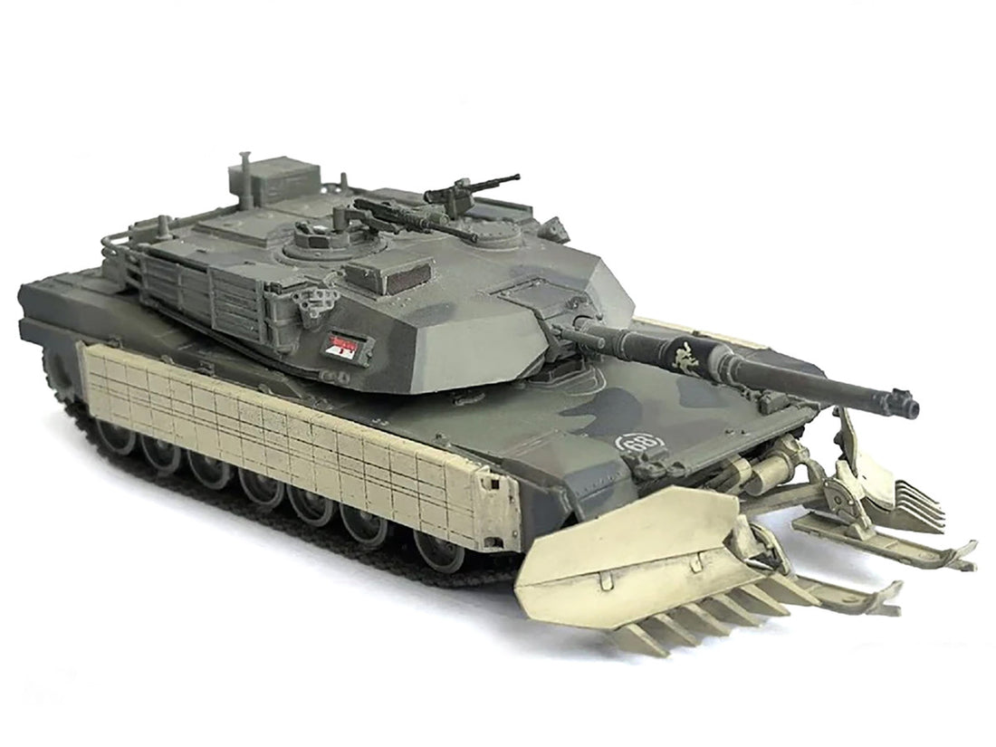 United States M1A1 AIM (Abrams Integrated Management) Tank with Mine Plow (Plowing Mode) #68 "United States Army" Olive Drab "NEO Dragon Armor" Series 1/72 Plastic Model by Dragon Models-0