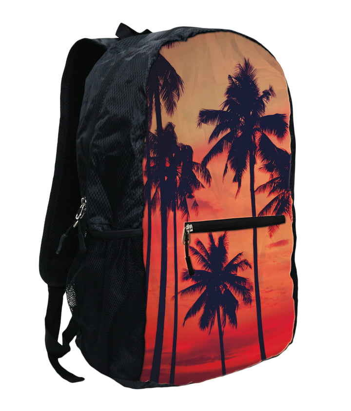 Backpacks - 24 LITER Summit GoPak Sunset Palms Folding Lightweight Backpack