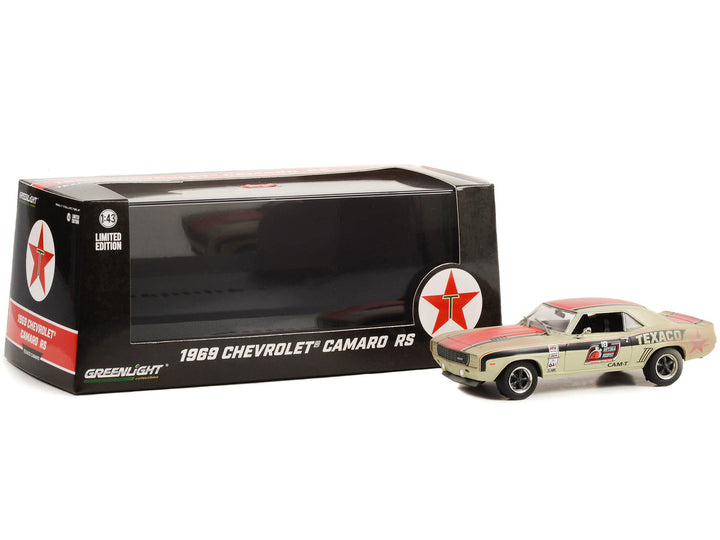 1969 Chevrolet Camaro RS #18 "Texaco" "OPTIMA Ultimate Street Car National Champion: GTV Class" (2021) (Raced Version) 1/43 Diecast Model Car by Greenlight-1