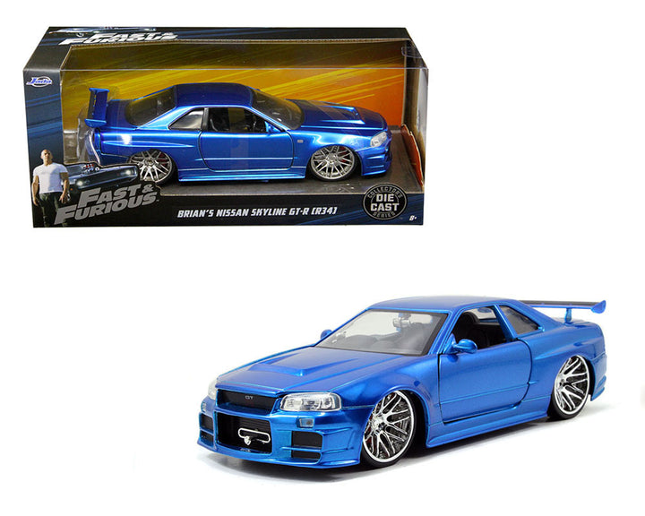 Nissan Skyline GT-R R34 Brian's 2002 Jada 1:24 – Fast & Furious | 97173