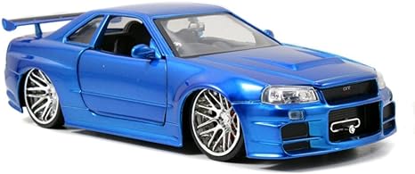 Nissan Skyline GT-R R34 Brian's 2002 Jada 1:24 – Fast & Furious | 97173 Front and Passengers Side View