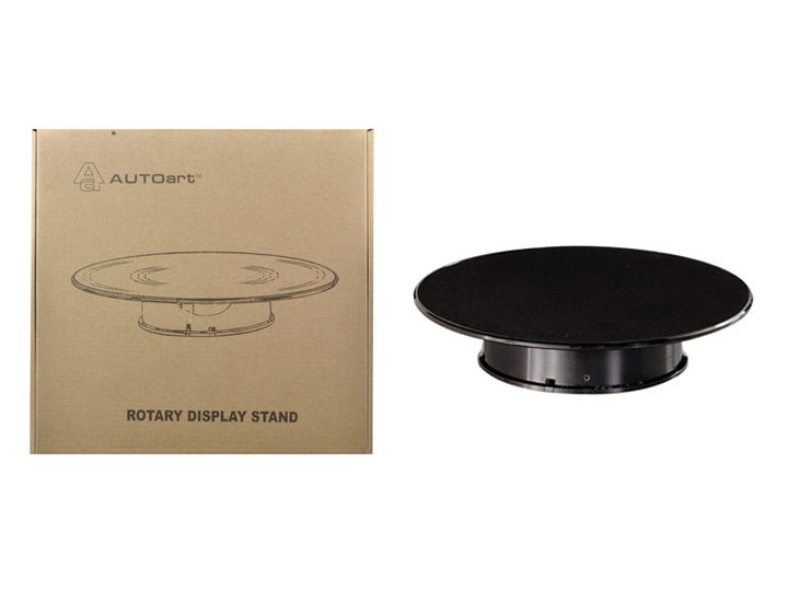 Rotary Display Turntable Stand Medium 10 Inches with Black Top for 1/64 1/43 1/32 1/24 1/18 Scale Models by Autoart-0