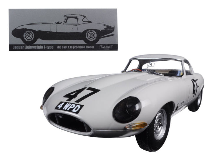 1963 Jaguar Lightweight E-Type #47 "Coombs 4 WPD" 1/18 Diecast Model Car by Paragon-0