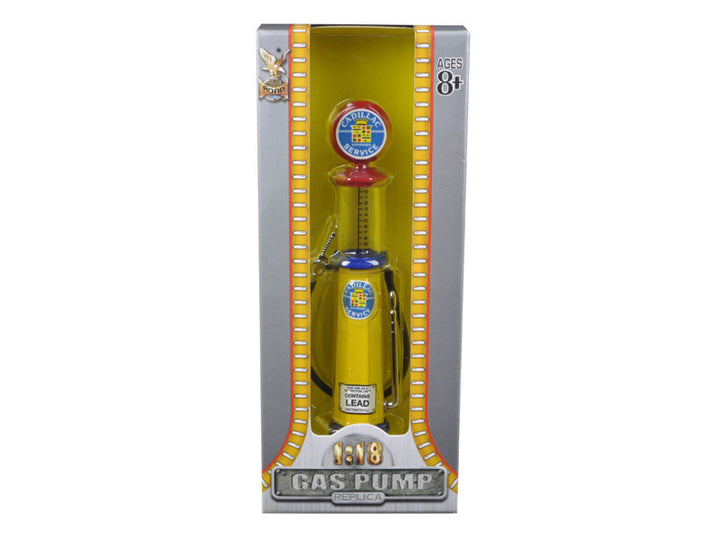 Cadillac Gasoline Vintage Gas Pump Cylinder 1/18 Diecast Replica by Road Signature-0