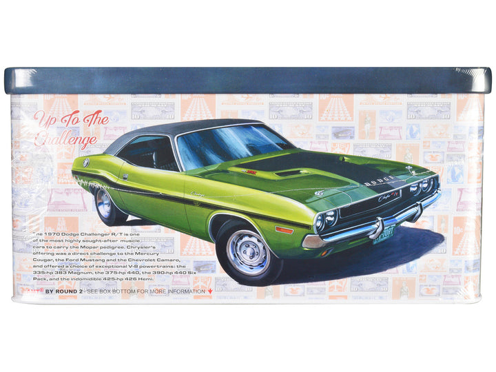 Skill 2 Model Kit 1970 Dodge Challenger R/T USPS (United States Postal Service) "Auto Art Stamp Series" 1/25 Scale Model by AMT-1