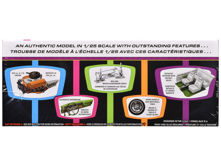 Skill 2 Model Kit 1970 Chevrolet Monte Carlo Lowrider "Kustom Kruisers" 1/25 Scale Model by AMT-1