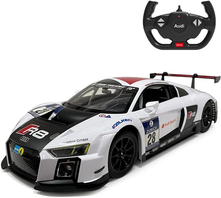 Audi R8 LMS (White) 1:14 Scale Remote Control Car by Rastar RAS75300W