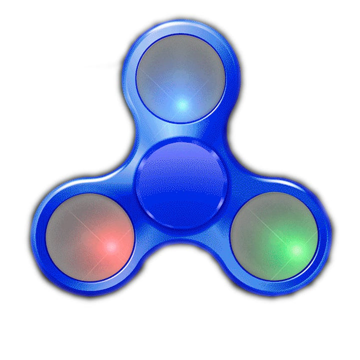 Blue Metallic LED EDC Fidget Spinner-0