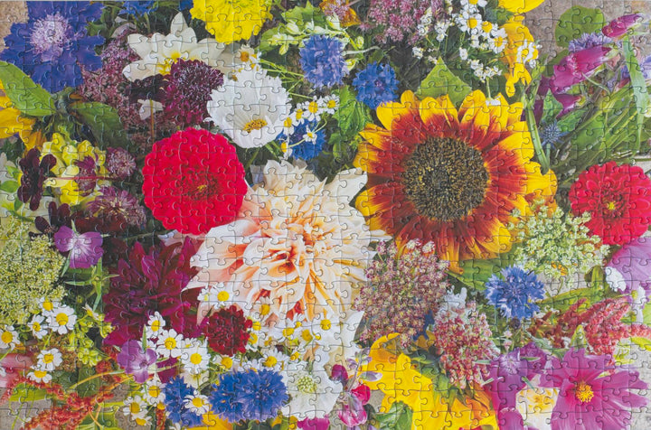 Boxcar Flower Farm Puzzle by DeAnna Tibbs – 500-Piece Floral Art