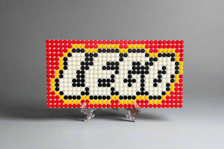 Build-It-Yourself LEGO Logo Sign Kit – 16x32 Studs | Includes Baseplate, Bricks & Instructions