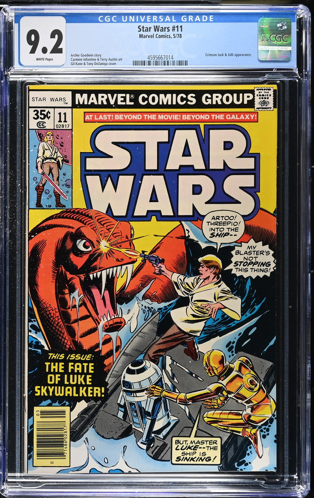 Star Wars #11 (5/78) Graded CGC 9.2