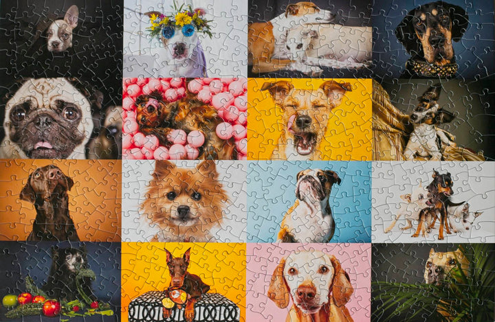 Dogs Puzzle – 500-Piece Portraits by Ellen Shershow