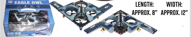 Eagle Owl Flying Stealth Bomber Remote Control Drone MIC1312