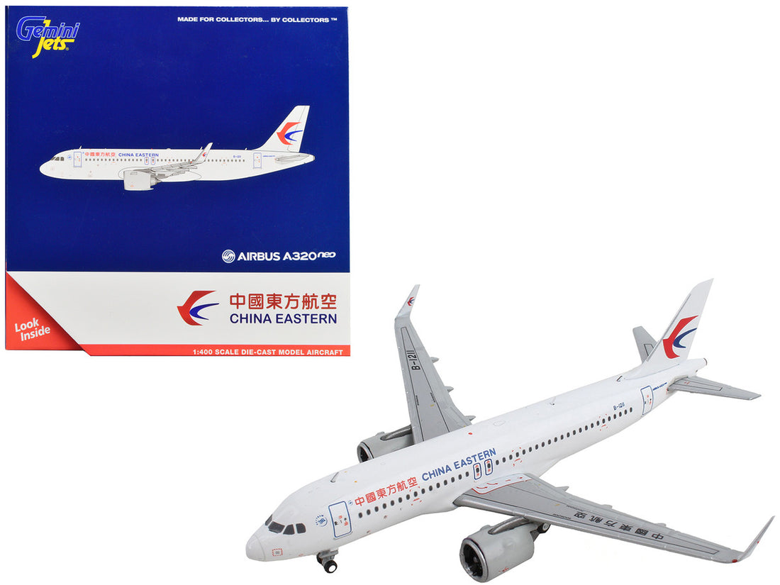 Airbus A320neo Commercial Aircraft "China Eastern Airlines" White 1/400 Diecast Model Airplane by GeminiJets-0