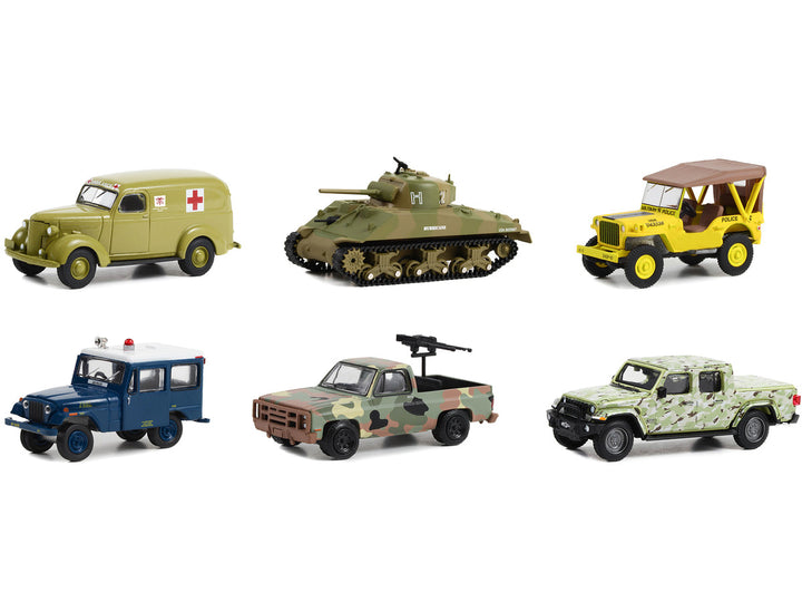 "Battalion 64" Set of 6 pieces Series 3 1/64 Diecast Models by Greenlight-1