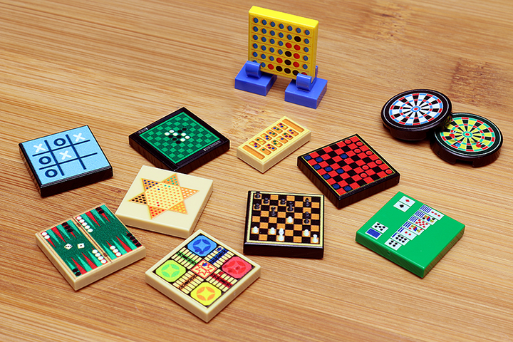 Classic Board Games Pack made using LEGO parts - B3 Customs 2