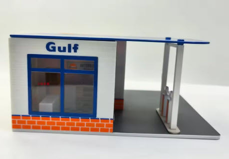 Gulf Vintage Gas Station Diorama 1:64 by Greenlight 2