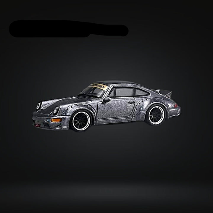 Porsche 964 Widebody Metallic Gray 1:64 by CM Model - 2