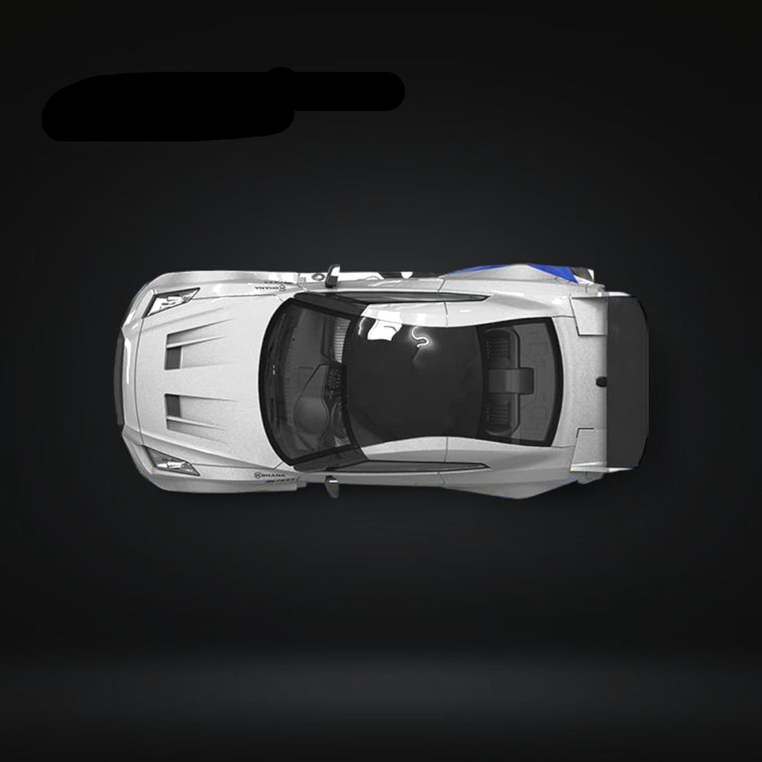 Nissan Skyline GT-R R35 FNF Silver Blue Ordinary 1:64 by TimeMicro 2
