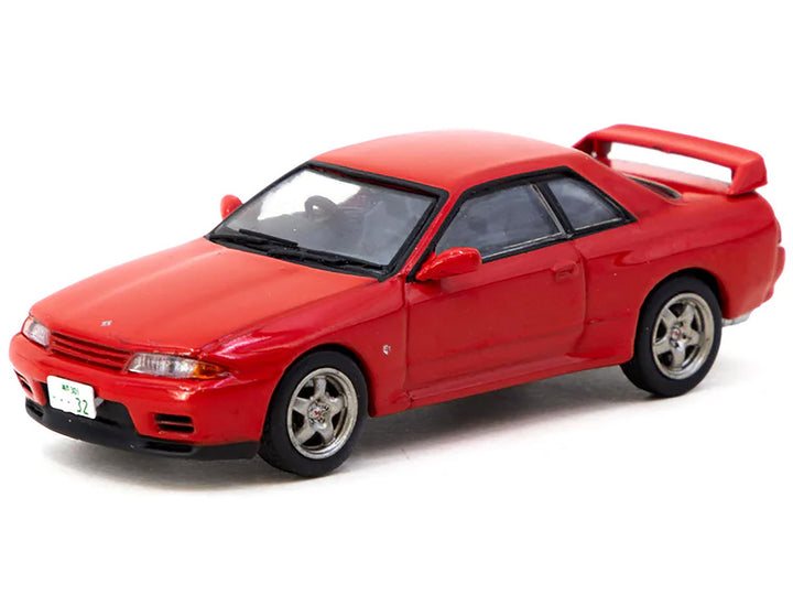 Nissan Skyline GT-R (BNR32) RHD (Right Hand Drive) Red "J Collection" Series 1/64 Diecast Model by Tarmac Works-1