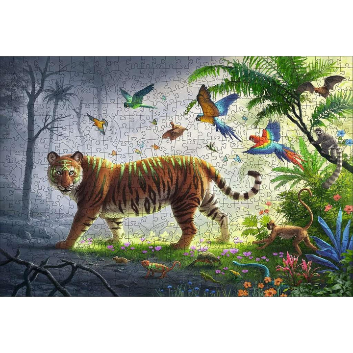 Jungle Tiger 500 Piece Wood Jigsaw Puzzle Ravensburger 2