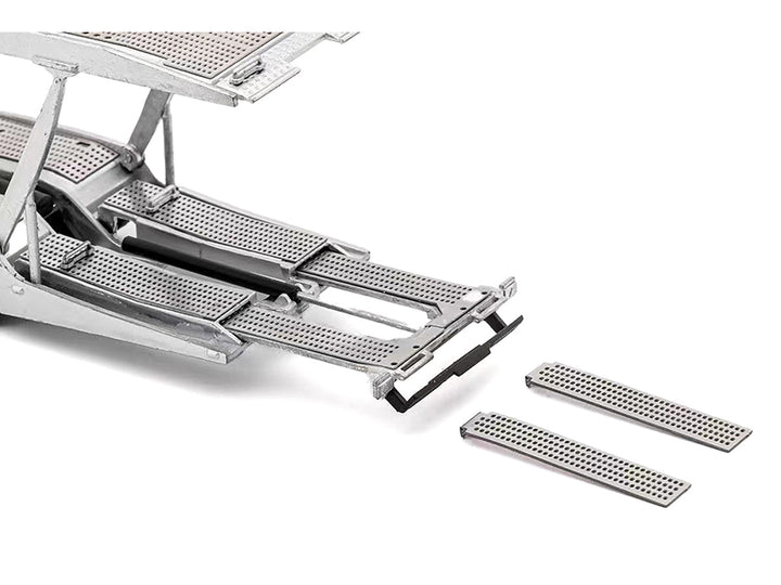 Mercedes-Benz Actros AMG Auto Transporter Silver Metallic 1/64 Diecast Model by GCD-1