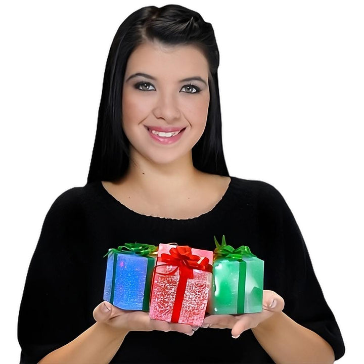 Slow Color Changing 2.7 Inch Mini Gift Box-0