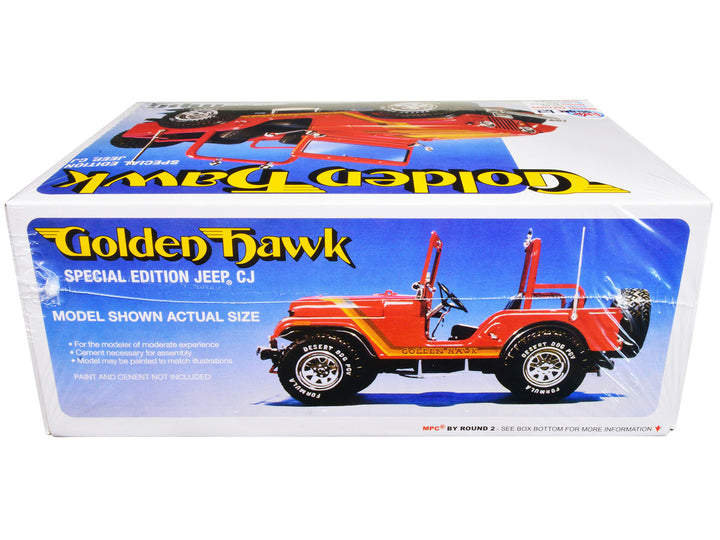 Skill 2 Model Kit 1981 Jeep CJ5 Golden Hawk 1/25 Scale Model Car by MPC-1