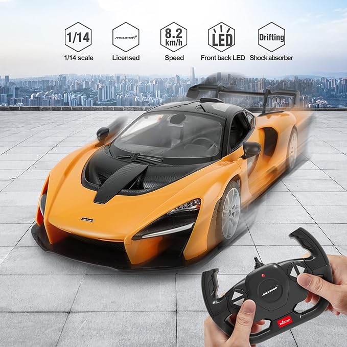 McLaren Senna (Yellow) 1:14 Remote Control Car by Rastar