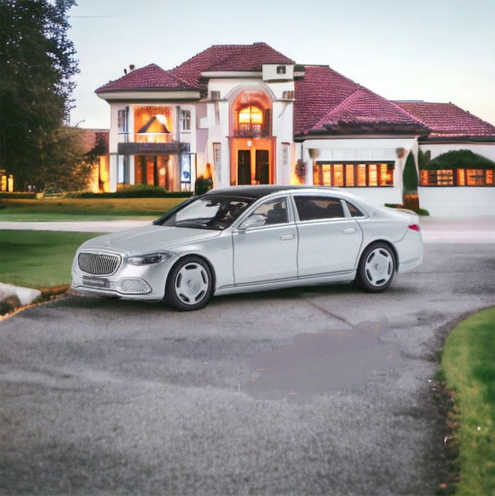 Mercedes-Benz 2021 Maybach W223 Matte Silver Licensed Product 1:64 by AR BOX