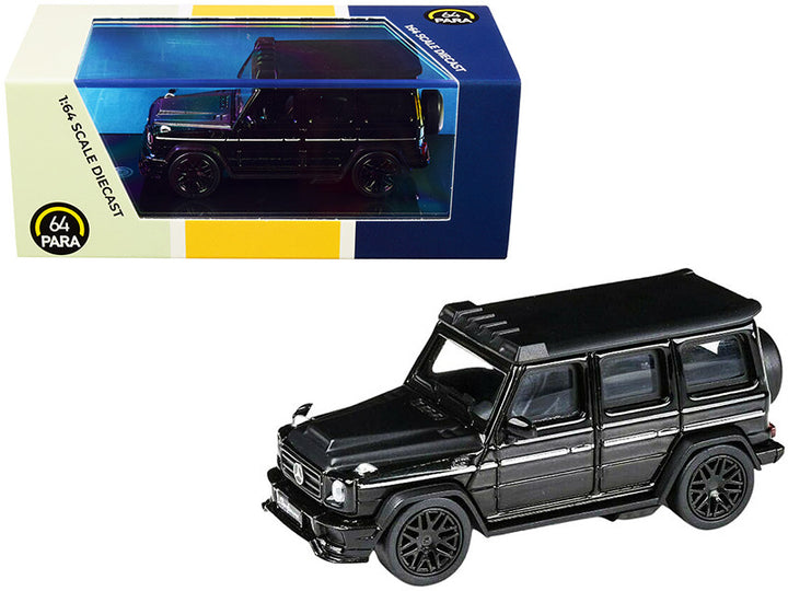 Mercedes AMG G63 Liberty Walk Wagon Black 1/64 Diecast Model Car by Paragon-0