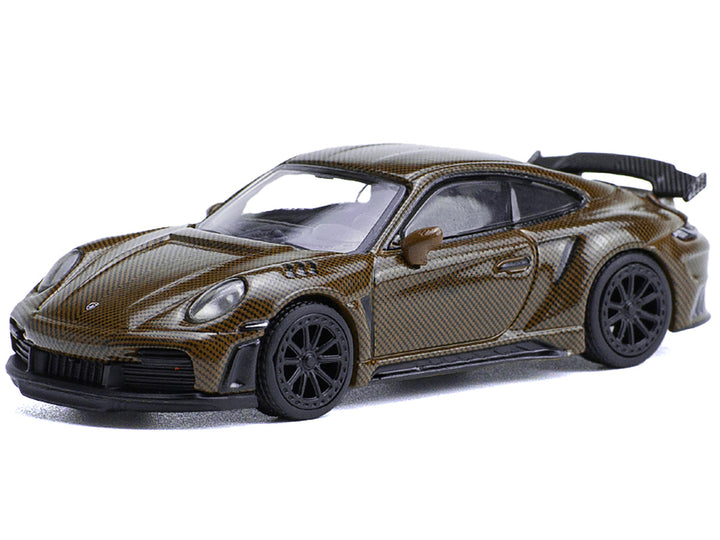 992 Stinger GTR Brown Carbon 1/64 Diecast Model Car by Pop Race-1