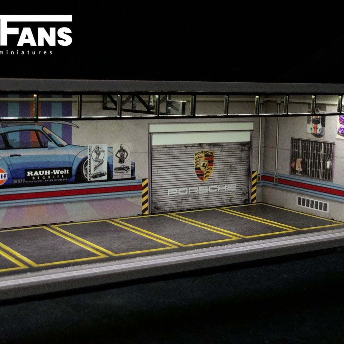 Porsche RWB Theme 1:64 Scale Garage Diorama by G-Fans – Big Boy Toys