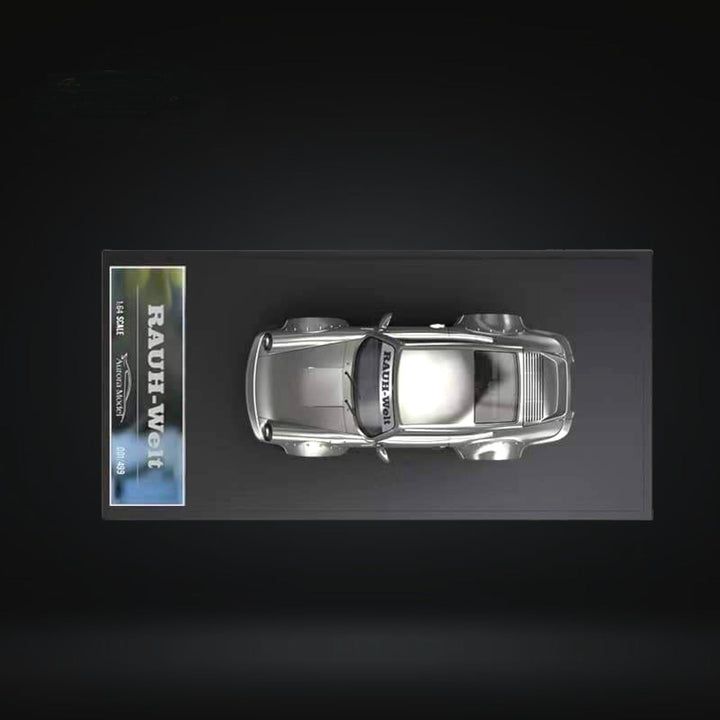 Porsche RWB 964 Liquid Silver DUCKTAIL 1:64 by Aurora Model