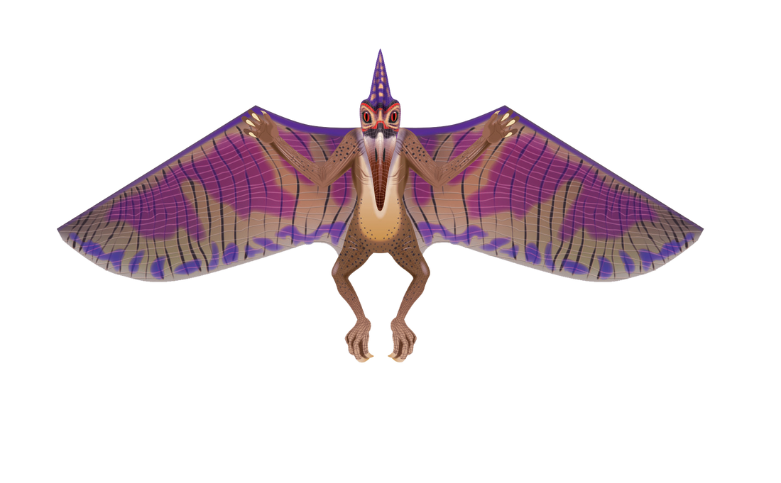 Kite - 65 Inches Wide Nylon Pterodactyl Kite