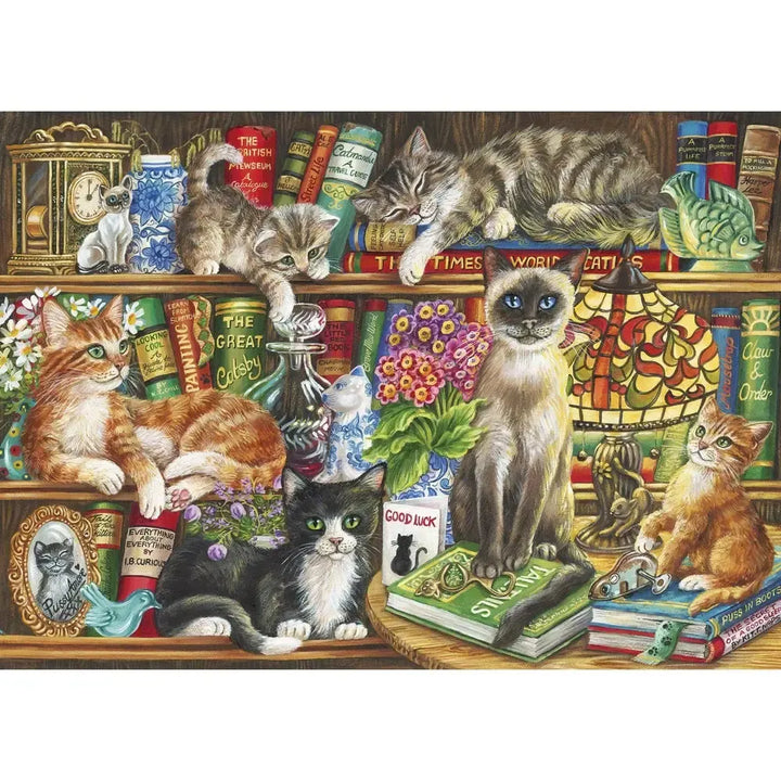 Puss In Books 1000 Piece Jigsaw Puzzle Gibsons 2