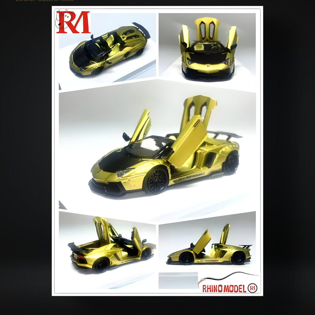 Lamborghini LP700-4 - Roadster LBWK in Gold 1:64 by Rhino Model