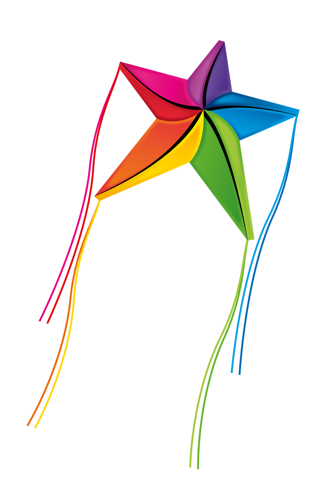 Kite - 57 Inch Wide ShootingStar Ripstop Nylon Star Kite