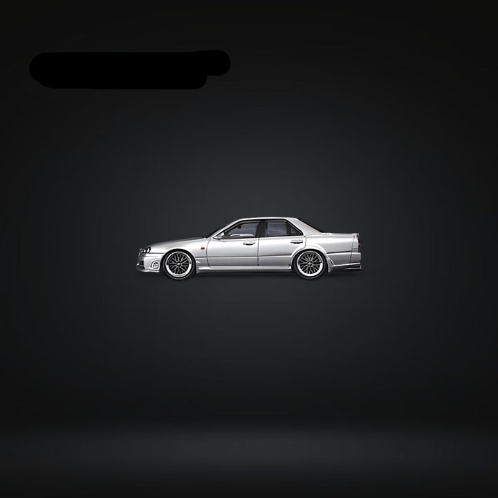 Nissan ER34 SKYLINE 25GT-t AIT Exhibition Model Ordinary Silver 1:64 by Mortal 2
