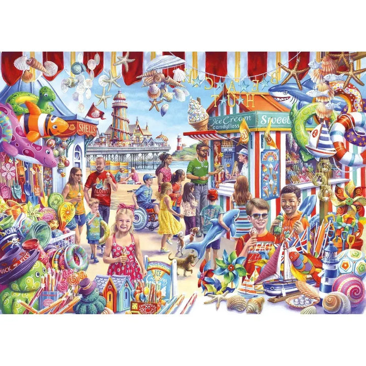 Seaside Souvenirs 1000 Piece Jigsaw Puzzle Gibsons 2