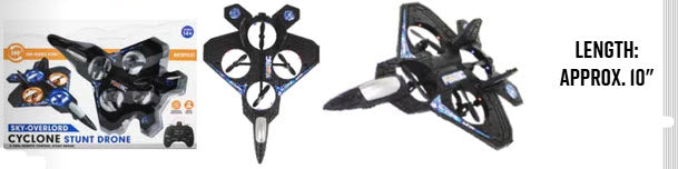 Sky Overlord Cyclone Jet Fighter Remote Control Stunt Drone MIC1313